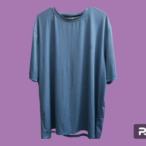 Spyder swim men's crewneck t-shirt mini squares in blue size XXL extra extra L